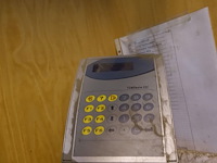 Houten werkstation + computer hp - afbeelding 2 van  4
