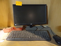 Houten werkstation + computerconfiguratie - afbeelding 2 van  6