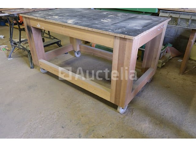 Houten werktafel - afbeelding 1 van  5