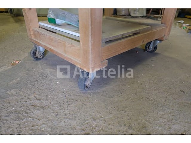 Houten werktafel - afbeelding 2 van  6