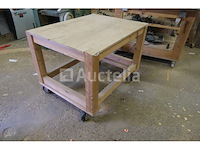Houten werktafel