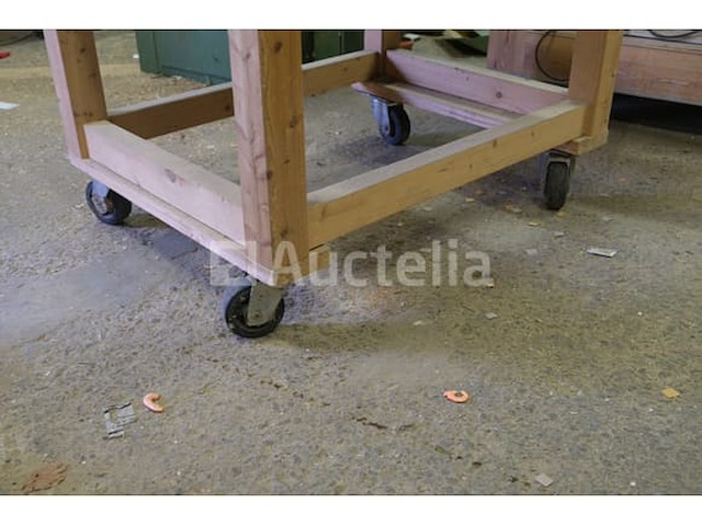 Houten werktafel - afbeelding 2 van  4