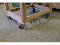 Houten werktafel - afbeelding 2 van  4