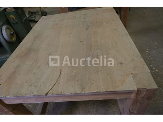 Houten werktafel - afbeelding 3 van  4
