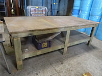 Houten werktafel - afbeelding 1 van  5