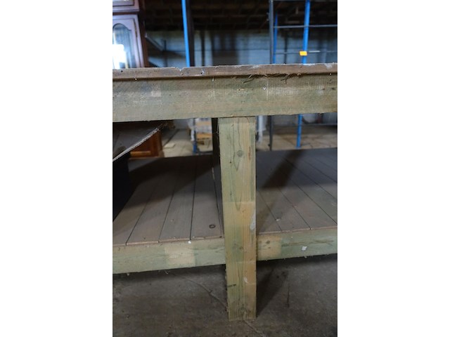 Houten werktafel - afbeelding 3 van  5