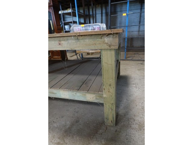 Houten werktafel - afbeelding 4 van  5