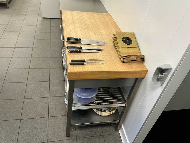 Houten werktafel - afbeelding 4 van  4