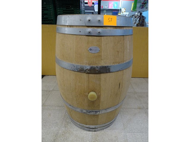 Houten wijnvat - afbeelding 1 van  3