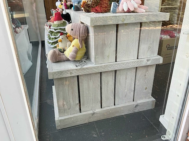 Houten winkel meubilair (3x) - afbeelding 2 van  12