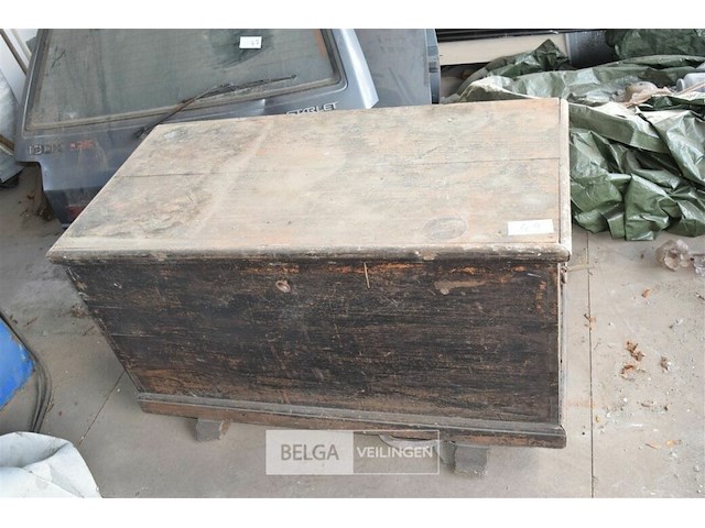 Houten zeekist - afbeelding 2 van  4