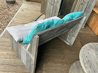Houten zitbank (5x)