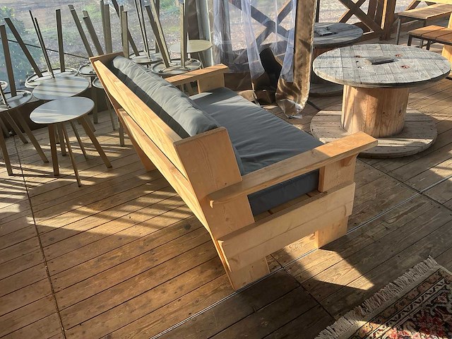 Houten zitbank (5x) - afbeelding 4 van  8