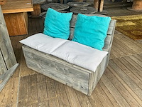 Houten zitbank (5x)