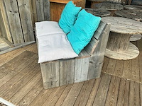 Houten zitbank (5x) - afbeelding 2 van  5