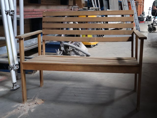 Houten zitbank - afbeelding 1 van  4