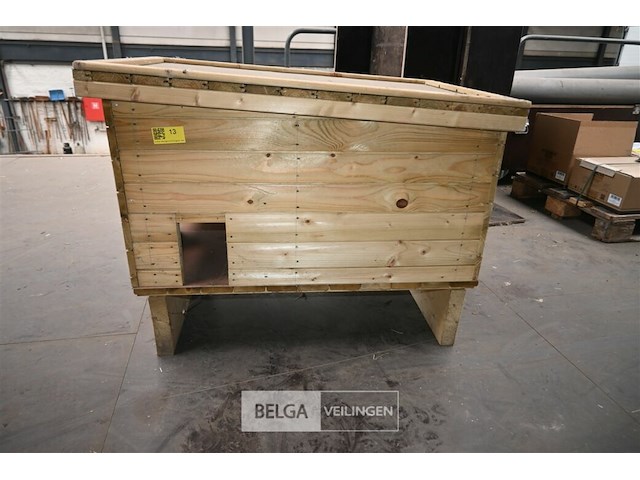 Houten zwerfkattenbak - afbeelding 2 van  7