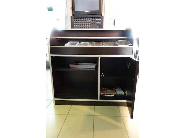 Houten/inox bestekkast - afbeelding 4 van  4