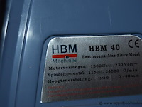 Houtfreesmachine, hbm, hbm 40, werking niet gekend - afbeelding 2 van  2