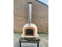 Houtgestookte ovale witte professioneel pizza-oven - afbeelding 3 van  6