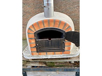 Houtgestookte ovale witte professioneel pizza-oven - afbeelding 4 van  6