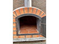 Houtgestookte ovale witte professioneel pizza-oven - afbeelding 5 van  6