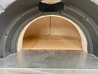 Houtgestookte ronde witte pizza-oven - afbeelding 4 van  7
