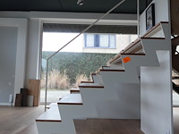 Hout/metalen trap - afbeelding 2 van  4
