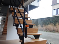Hout/metalen trap - afbeelding 2 van  3