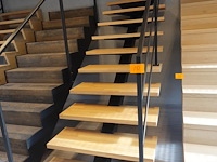 Hout/metalen trap - afbeelding 2 van  2