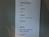 Hout/metalen trap - afbeelding 3 van  3