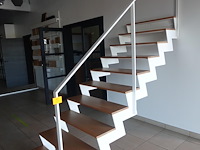 Hout/metalen trap - afbeelding 2 van  3