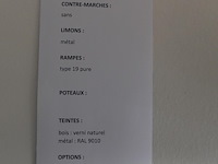 Hout/metalen trap - afbeelding 3 van  3