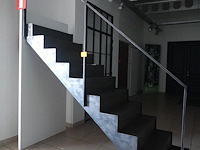 Hout/metalen trap - afbeelding 2 van  3