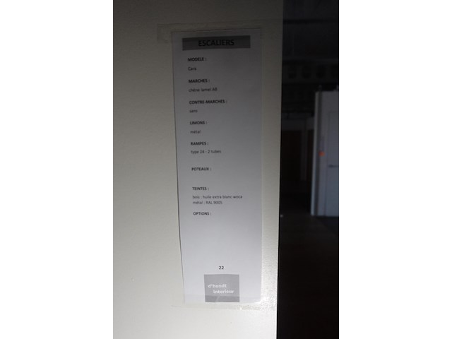 Hout/metalen trap - afbeelding 3 van  3