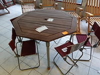 Hout/metalen tuinset - afbeelding 1 van  3