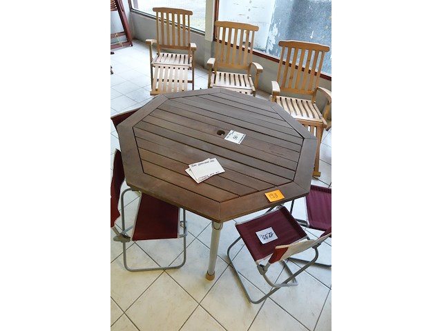 Hout/metalen tuinset - afbeelding 2 van  3