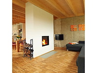 Houtplank van open haard, staal, antraciet, 100 x 60 x 30 cm - afbeelding 1 van  5