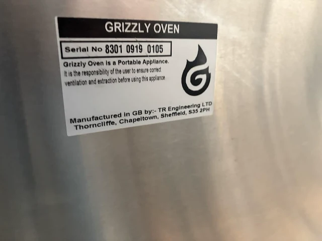 Houtskool oven grizzly pro inox - afbeelding 7 van  7
