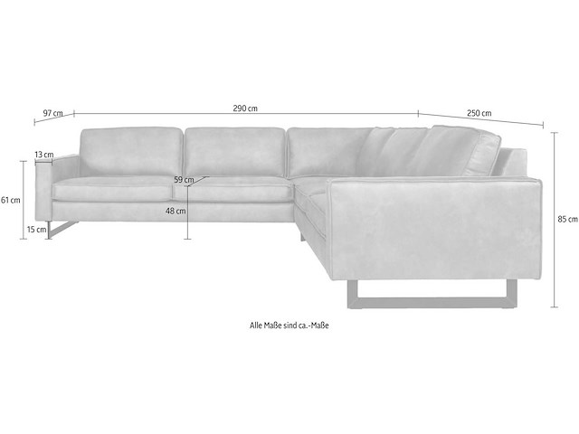 Houtskoolgrijze ribfluwelen hoekbank - afbeelding 7 van  15