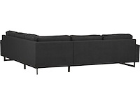 Houtskoolgrijze ribfluwelen hoekbank - afbeelding 13 van  15