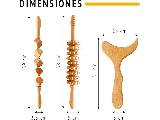 Houttherapie massage set - afbeelding 2 van  3