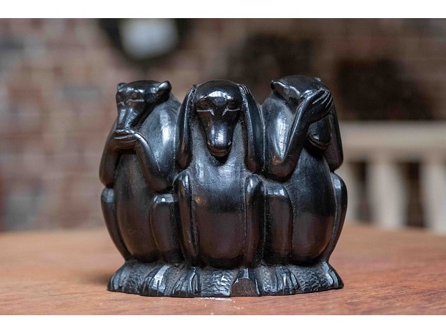 Houtwerk horen, zien en zwijgen - afbeelding 1 van  1