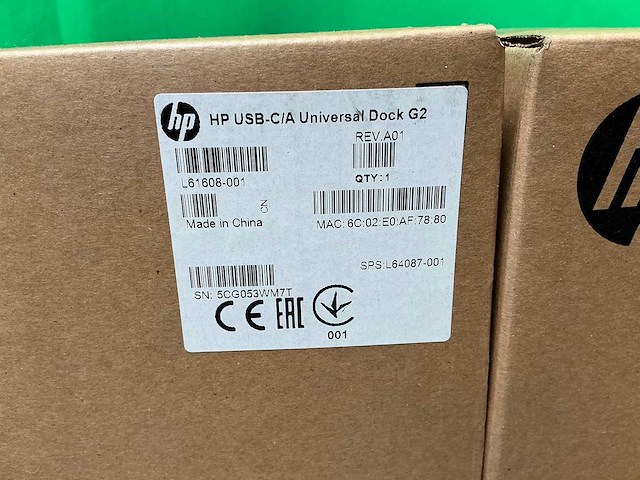 Hp - usb-c/a universal dock g2 - docking (12x) - afbeelding 2 van  5