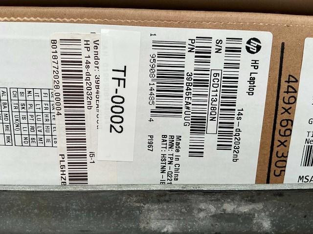 Hp 14s-dg2032nb laptop 14” - afbeelding 4 van  4