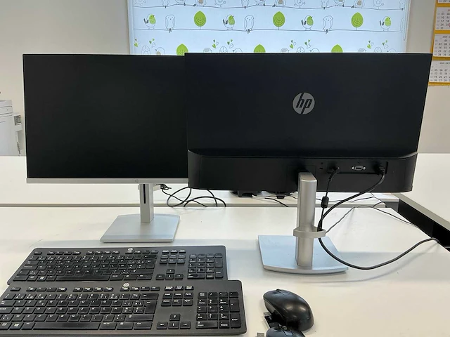Hp 524sh monitor (2x) - afbeelding 4 van  5