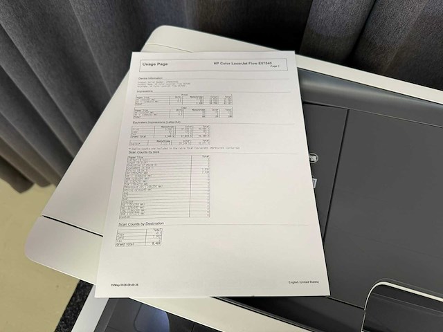 Hp color laserjet managed mfp e57540 - multifunctionele laserprinter - afbeelding 5 van  13