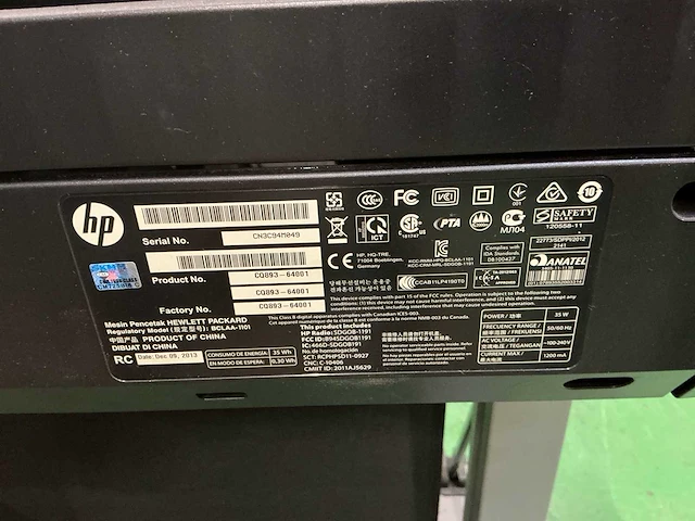 Hp cq893-64001 plotter - afbeelding 3 van  4
