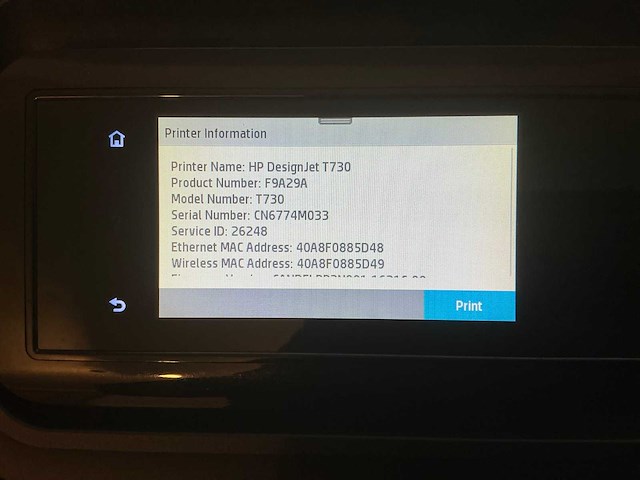 Hp designjet t730 plotter - afbeelding 2 van  10