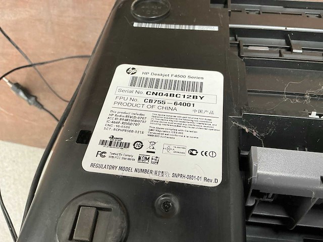 Hp deskjet 4500 printer - afbeelding 5 van  5